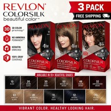 Revlon Colorsilk Color Permanent 3D Radiant Hair Color *CHOOSE SHADE* 3Pack picture