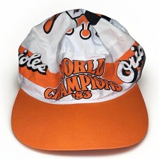 VTG 1983 MLB World Series Baltimore Orioles Painters Cap Baseball Burger King picture