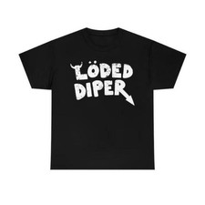 T Shirts Loded Diaper Unisex Heavy Cotton T-shirt Menswear Top Vintage Distresse picture