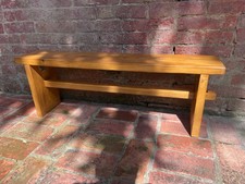 Rustic Wooden Bench Handcrafted Recovery 110cm - Country Vintage picture