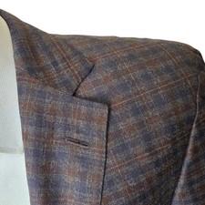 Robert Talbott Blazer 44L Carmel Super 130s Half Canvas Shepherd's Check picture