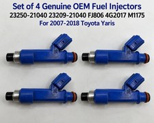 4x OEM Toyota Yaris Fuel Injectors 23250-21040 23209-21040 2007-2018 picture