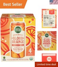 Artisan Crafted Blood Orange Soda, 4 Pack, 11.2 Oz - Whole Foods Organic Delight picture