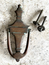 ANTIQUE c.1915 VICTORIAN TORCHIERE ARCHITECTURAL SALVAGE DOORKNOCKER picture