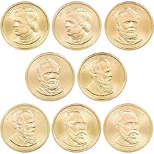 2011 P&D Presidential Dollar 8 Coin Set Uncirculated Mint State picture