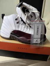 Air Jordan 12 Retro SP x A Ma Maniere White/Black/Burgundy DV6989-100 Men’s 11.5 picture