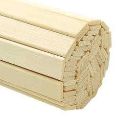 Worown 60 Pcs 15.7 Inch Strong Natural Bamboo Sticks, Wood Craft Sticks, Extr... picture