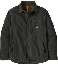 New Patagonia Iron Forge Fleece Lined Jac-Shirt Men's Large Ink Black Brand New picture
