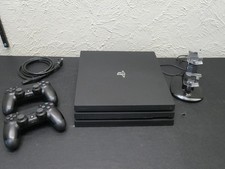 Sony PlayStation 4 Pro PS4 1TB Black Console W/2 Controller & Charging Dock picture