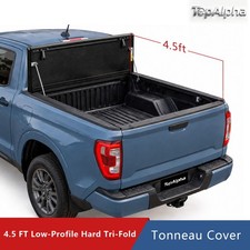 4.5FT FRP Low Profile Flip Up 3-Fold Tonneau Cover For 2022-2026 Maverick Bed picture