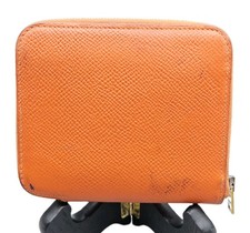 HERMES Azap compact silk in Epsom Orange picture