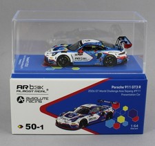1:64 *AR BOX ALMOST REAL* Porsche 911 GT3R Absolute Racing #911 Presentation Car picture