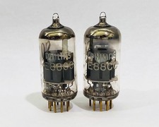 Matched Pair NOS Philips SQ E88CC/6922 Heerlen Holland Gold Pin Tubes *Tesed NOS picture