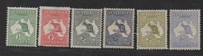 Australia 1913 First Kangaroos Scott #1�5, 8 S.G. #1�5, 9 Watermark 2 Mint Hinge picture