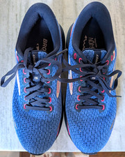 Brooks Ghost 15 Women's Lace-Up Low Top Mesh Running Shoes Blue/Black/Pink picture