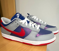 Nike Men’s Low Top Lace-Up Athletic Colorblock Sneakers Gray Blue Red White picture
