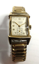 VTG SWISS MENS VIKING ORLOFF 17'J MANUAL WIND WRISTWATCH GOLD TONE RUNS picture