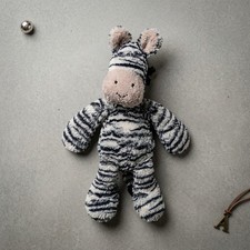RARE Retired Jellycat Fluffy Zebra Plush Vintage Tag Kawaii Safari Nursery picture