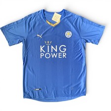 Okazaki #20 Leicester City 2015/2016 Retro Home Jersey - Mens Size Large - NEW picture