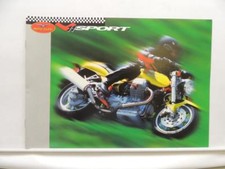 V-11 Sport Moto Guzzi Motorcycle Italian Racer Twin-Cylinder Brochure L11653 picture