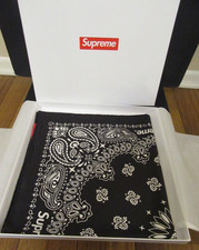 Supreme Silk Bandana Black SS25 Supreme New York 2025 Brand New Free US Shipping picture