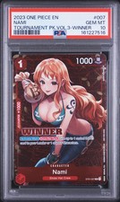 2023 One Piece Promos Nami Tournament PK.Vol.3-Winner PSA 10 #007 picture