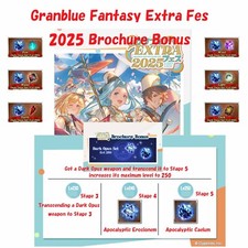Granblue Fantasy Extra Fes 2025 Brochure Bonus Apocalyptic Serial Code only picture