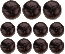 ATbutton Brand Deluxe Brown Leather Buttons Set (11) picture