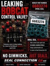 (12) 6683274 Bobcat Main Control Valve Spool Seals Hydraulic Replacement Repair  picture
