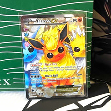 The Pokémon Company Flareon EX RC28/RC32 Generations Full Art Holo UR 170 HP ENG picture