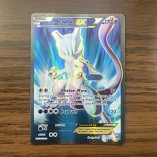 Pokemon Mewtwo EX 157/162 Breakthrough Ultra Rare Full Art Holo Eng 170HP picture