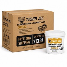 Transmission Assembly Lube Case of 12 Tiger Jel Gold 16oz Tub  picture