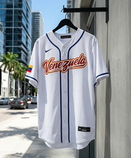 Men's Venezuela Baseball White 2026 World Baseball Classic Home Stadium Jersey picture