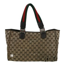 Gucci Vintage GG Supreme Canvas Web Shoulder Bag AS IS Distressed Repair Project picture