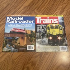 2 Magazines- Model Railroader 7/26 Issue And Trains 3/26 Issue picture