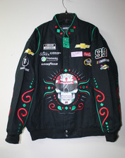New Nascar Daniel Suarez #99 Mexico Cotton Twill Full Snap Jacket men's M picture