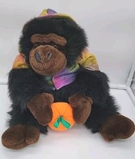 Vintage Kuddle Me Toys Tye Dye Outfit Gorilla Pumpkin 10