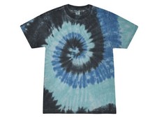 Blue Tie Dye T-Shirts Colortone Adult S-5XL Cotton Multi Style Spider Crystal picture