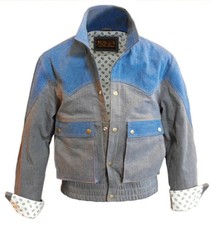Marty McFly Back to the Future Denim Jacket Mens Retro Magnoli picture