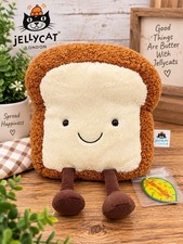 💯 AUTHENTIC Jellycat Large Toast With Old Amusable Tag picture