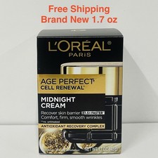 L'Oreal Paris Age Perfect Cell Renewal Midnight Cream, Antioxidant 1.7 oz NEW picture