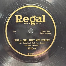 Vernon Dalhart / Hugh Donovan – Just A Girl That Men Forget / Midnight Rose - VG picture