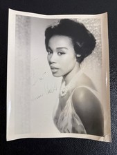 Vintage Diahann Carroll Signed Autographed Glamour Headshot 8x10 Photo picture