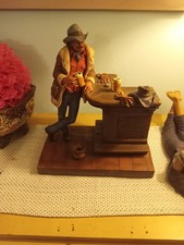 Michael Garman Sculpture Winding Down Cowboy Saloon 1976 - Heavy Piece  picture