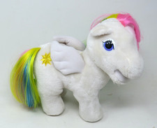 Vtg 1984 Hasbro Softies My Little Pony Plush Sunshine Pegasus Rainbow White picture