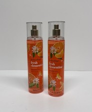 Bodycology Fresh Clementine Body Spray 8oz 2 Pack Fragrance Mist NEW picture