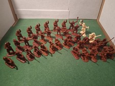 French Indian War 1/32 Armies In Plastic  Unpainted Woodland Indians Plastic Toy picture