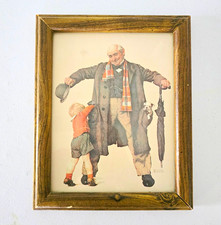 Vintage Framed Norman Rockwell “The Gift” Print 10.5