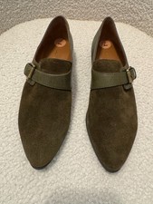 Via Spiga Kyra Monk Buckle up Shoes Color Olive Size 7M NWB picture