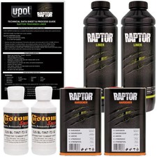 U-POL Raptor Tintable Bright White Spray-On Truck Bed Liner Coating, 2 Quarts picture